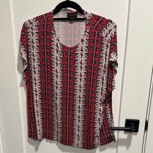 J Jill Wearever Collection Short Sleeve Top